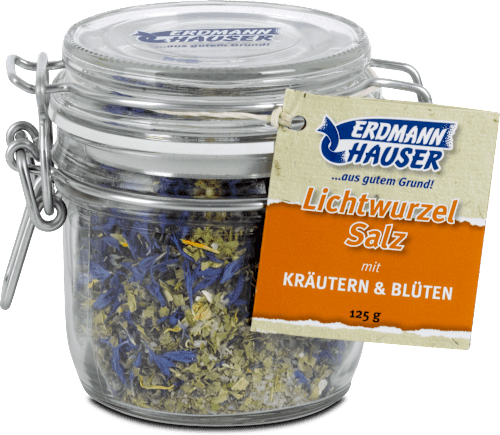 Lichtwurzel Salz mit Kräutern und Blüten ErdmannHAUSER