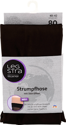 Strumpfhose mit Skin-Effekt 80 DEN schwarz, Gr. 44/46 Legstra