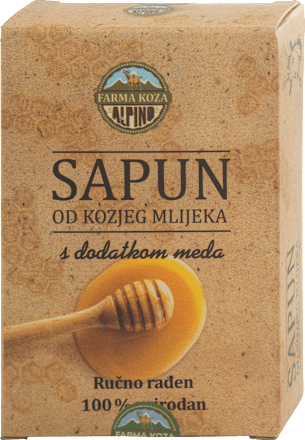 Kruti sapun od kozjeg mlijeka s dodatkom meda ALPINO