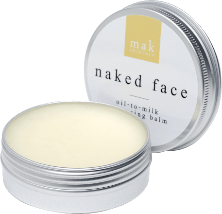 naked face oil-to-milk cleansing balm mak skincare