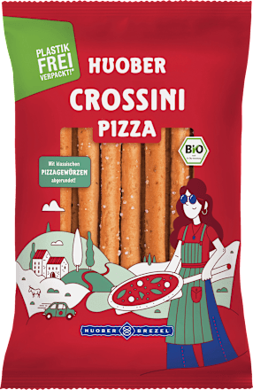 Knabbergebäck Crossini Pizza Huober