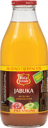 Prirodni sok od 100% jabuke Kuća Prirode