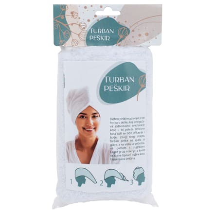 Turban peškir za kosu orangetree