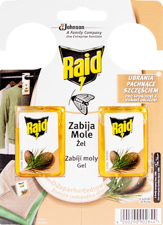 gel proti molům s vůní cedru Raid