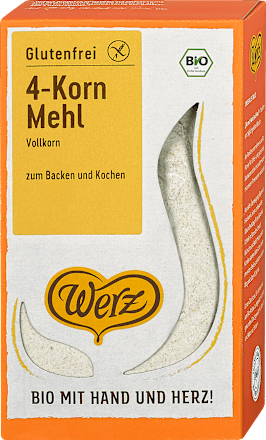 4-Korn-Vollkornmehl Bio Glutenfrei Werz