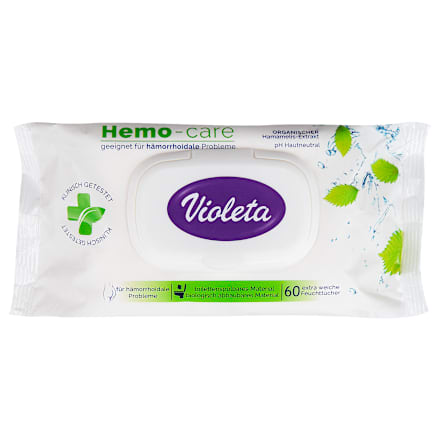 Hemo Care – vlažni toalet papir  Violeta