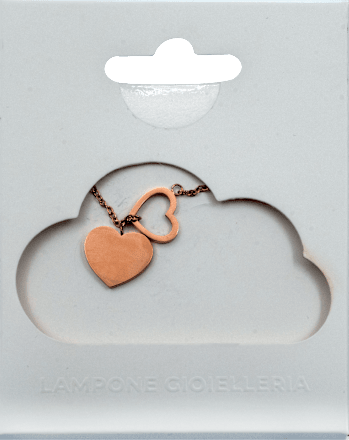 Ogrlica srce - rose gold Lampone