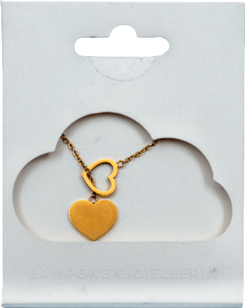 Ogrlica srce - gold Lampone