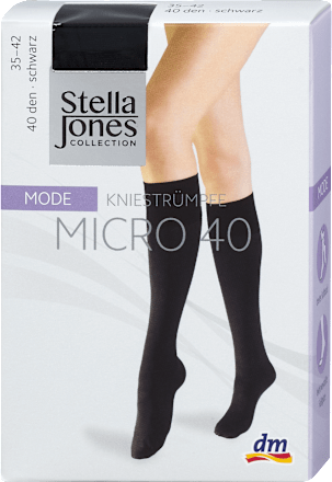 Dokolenke Micro Mode, 40 DEN, 35-42, črne Stella Jones