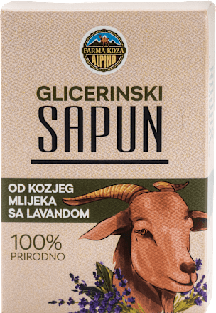 Glicerinski sapun od kozjeg mlijeka s lavandom ALPINO