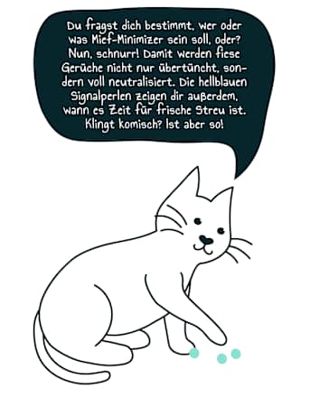 Katzenstreu, Klumpstreu Mief-Minimizer mit Signalperlen Primox
