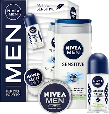 Geschenkset Active Sensitive 3tlg NIVEA MEN