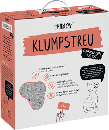 Katzenstreu mit Babypuderduft  Primox
