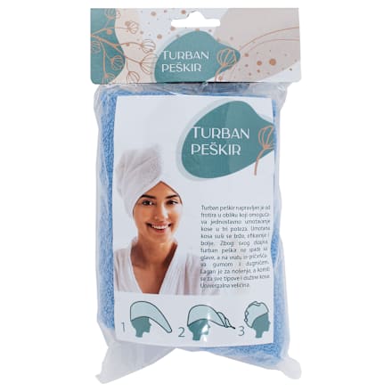 Turban peškir za kosu orangetree