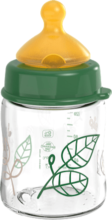 Babyflasche aus Glas cherry green, grün, von Geburt an, 120 ml Nip