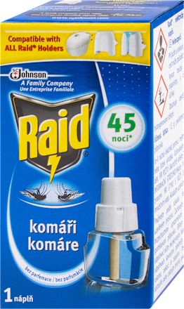 náhradní tekutá náplň do elektrického odpařovače proti komárům Raid