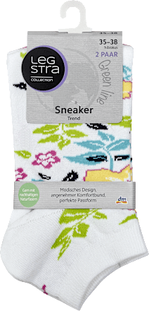 dámské ponožky Sneaker Trend Hibiskus, velikost 35-38, 2 páry Legstra