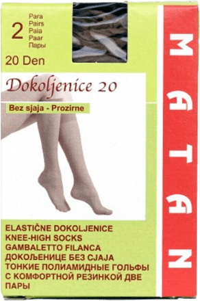 Dokoljenice 20 DEN – nero Matan
