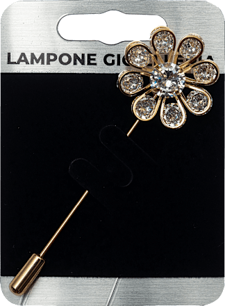 Broš cvijet s iglom Lampone