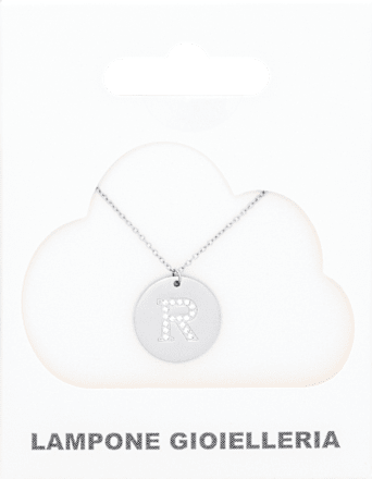 Ogrlica slovo R - Silver Lampone