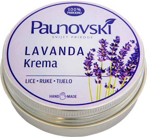 Lavanda krema za lice, ruke i tijelo Paunovski