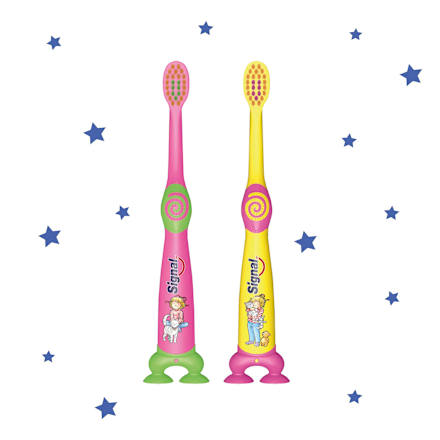 Zahnbürste Kinder Milchzahn, 0 bis 6 Jahre ultra soft Signal