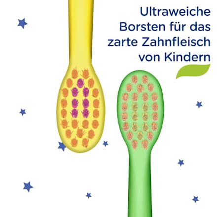 Zahnbürste Kinder Milchzahn, 0 bis 6 Jahre ultra soft Signal