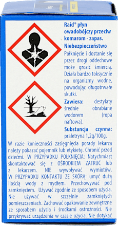 Zapas - płyn do urządzenia elektrycznego 45 nocy Raid
