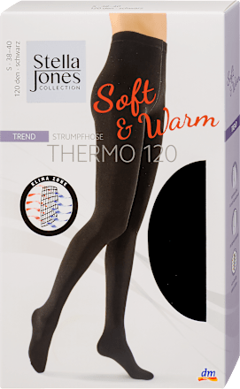 Soft&Warm Trend hulahopke termo, 120 DEN- crne, veličina S 38-40 Stella Jones