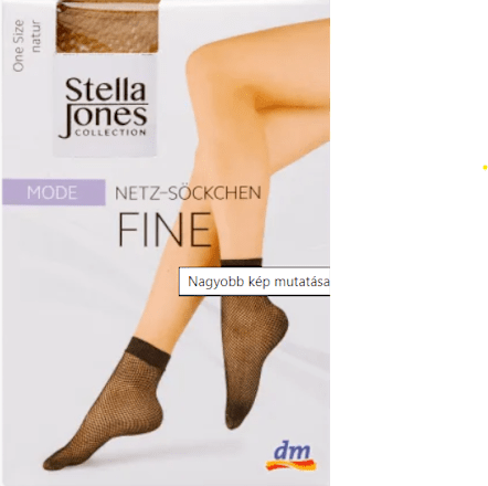 Șosete scurte din plasă o mărime Stella Jones