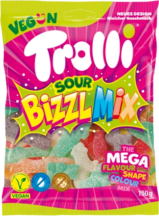SOUR BiZZLMiX gumene bombone Trolli