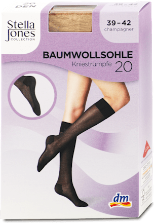 podkolenky 20DEN, 39-42 champagner Stella Jones