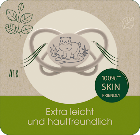 Schnuller green My Butterfly Silikon, blau, Gr. 2, 5-18 Monate Nip