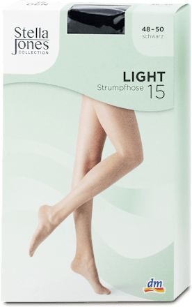 punčochové kalhoty Light 15DEN, velikost XL 48-50, černé Stella Jones