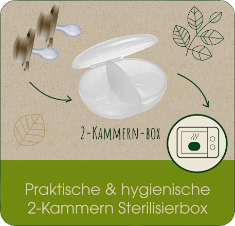 Schnuller green My Butterfly Silikon, blau, Gr. 2, 5-18 Monate Nip