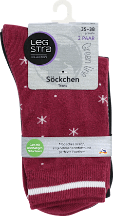 Söckchen Trend Wintermotiv Gr. 35-38 (2 Paar)  Legstra
