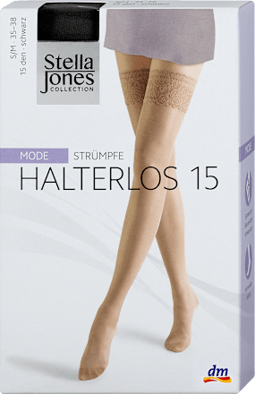Дълги чорапи, черни, 15 DEN, размер 35-38 (S/M) Stella Jones