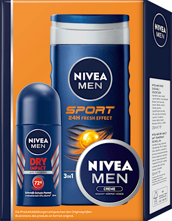 Geschenkset Sport Box 3tlg NIVEA MEN