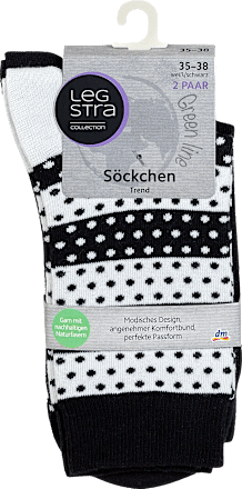 Șosete lungi alb negru mărimea  35-38 Legstra