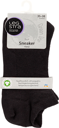 Șosete negre Sneaker Trend, mărimea 35-38 Legstra