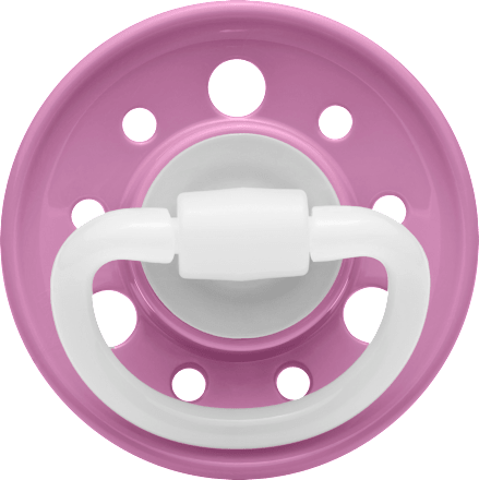 Schnuller Cherry Latex, lachs/pink, Gr.2, ab 6 Monate Nip