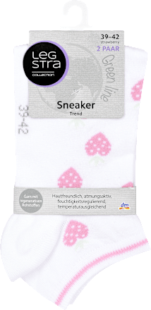 ponožky Sneaker Trend jahody, velikost 39-42,  2 páry Legstra