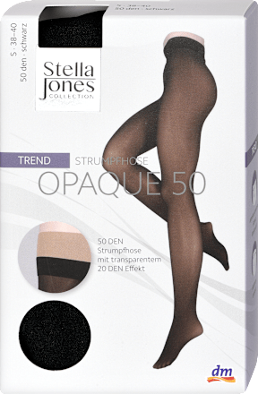 punčochové kalhoty Opaque 50 DEN, velikost S 38-40, černé Stella Jones