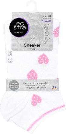 ponožky Sneaker Trend jahody, velikost 35-38,  2 páry Legstra