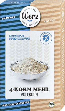 4-Korn-Vollkornmehl Bio Glutenfrei Werz