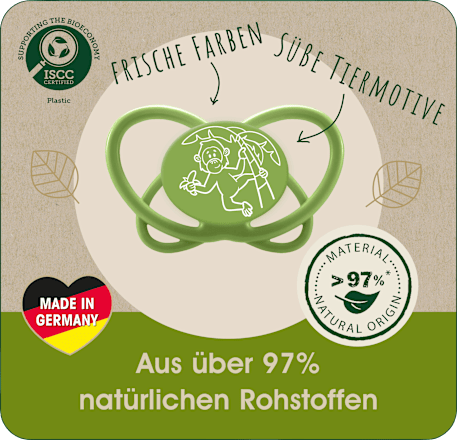 Schnuller green My Butterfly Silikon, grün, Gr. 1, 0 - 6 Monate Nip