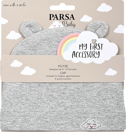 čepice pro miminka šedá PARSA BEAUTY Baby