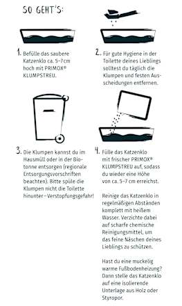 Katzenstreu, Klumpstreu Mief-Minimizer mit Signalperlen Primox