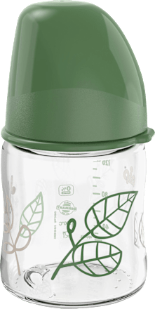 Babyflasche aus Glas cherry green, grün, von Geburt an, 120 ml Nip