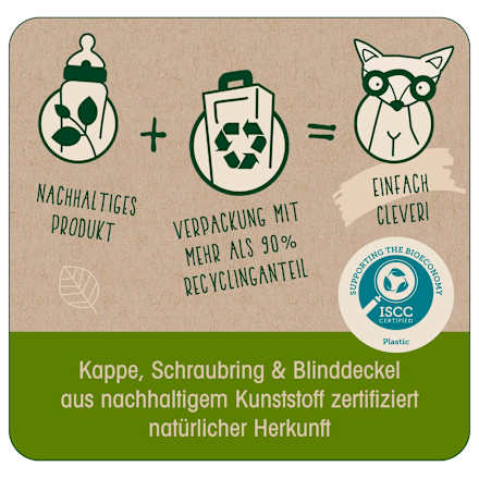 Babyflasche aus Glas cherry green, grün, von Geburt an, 120 ml Nip